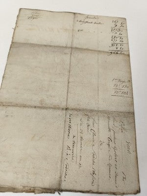 Lettre manuscrite administrative 1813, timbres fiscaux, papier vergé XIXe