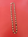 Collier ancien vintage en perles, bijou rétro authentique pour collectionneur