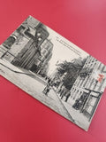 Ancienne carte postale oblitérée Levallois-Perret rue Père-Herbert noir et blanc