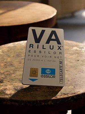 Carte téléphonique vintage Télécarte 50 Essilor Varilux puce années 90