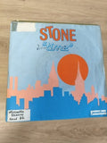 Vinyle 45 tours vintage Stone "Time" pochette illustrée ville années 80