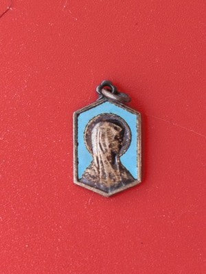 Médaille religieuse ancienne vintage catholique, petite décoration à collectionn