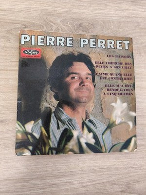 Vintage 45 tours ancien Pierre Perret disque vinyle rétro collection état usé