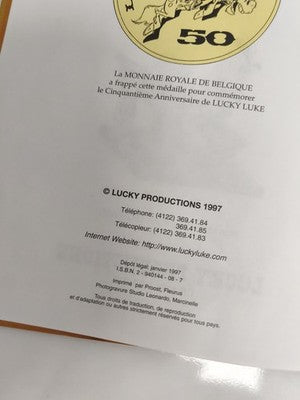 Bande dessinée Lucky Luke Oklahoma Jim 1997 Lucky Productions couverture rigide