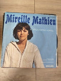 Vinyle 45 tours ancien rétro Mireille Mathieu disque collection état à restaurer
