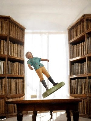 Vintage Starlux figurine retro boy old statuette decor
