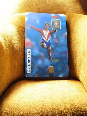 Carte téléphonique vintage 50 unités gymnastique – Télécarte collection France