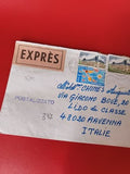 Ancienne lettre exprès avec timbres oblitérés France, collection philatélie