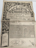 Ancien journal broderie 1950 Le Journal des Brodeuses motif LD vintage