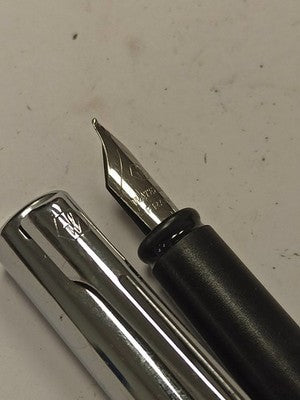 Stylo plume Waterman argenté vintage ancien écriture rétro France