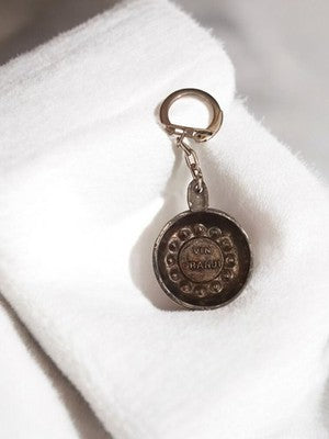 Porte-clés ancien tastevin Vin Granji vintage rétro publicitaire rare
