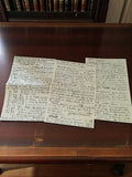 Lettre manuscrite ancienne 1939-1945 témoignage guerre, écriture vintage