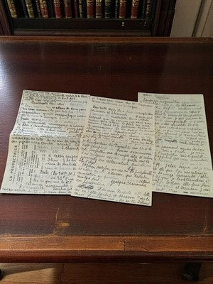 Lettre manuscrite ancienne 1939-1945 témoignage guerre, écriture vintage