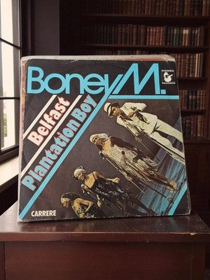 Disque vinyle 45 tours Boney M Belfast Plantation Boy vintage années 70 Carrere