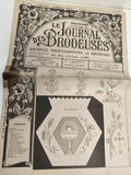 Ancien journal broderie Le Journal des Brodeuses 1953 motif vintage Lyon