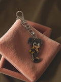 Porte-clés vintage personnage cartoon noir ancien publicitaire rétro
