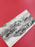 Ancienne carte postale oblitérée Bordeaux Les Quais philatélie noir et blanc