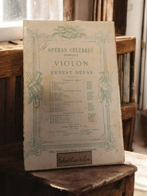 Partition ancienne violon Opéras célèbres Ernest Depas Richard Cœur de Lion vint