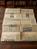 Journal ancien Le Petit Marseillais années 1930 vintage presse rétro France