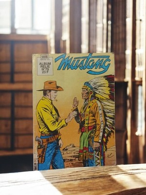 BD Mustang vintage album relié n°79 Semic ancien western rétro