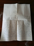 Lettre manuscrite ancienne 1946 post guerre écrite à sa mère vintage