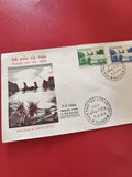 Vintage FDC Vietnam 1964 Plage de Hà Tiên timbres anciens premier jour Saïgon