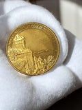 Médaille ancienne Château du Haut-Koenigsbourg dorée pièce souvenir vintage