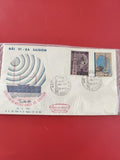 FDC ancien Vietnam 1966 Saigon micro-ondes, timbres tour antenne, enveloppe vint