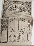 Journal ancien broderie Le Journal des Brodeuses 1952 Lyon motif floral