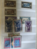 Lot anciens timbres Sénégal Afrique Occidentale Française vintage à trier collec