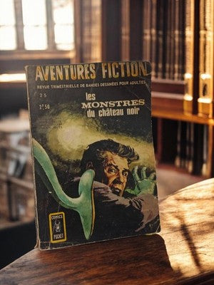 Bande dessinée vintage Aventures Fiction Les Monstres du Château Noir horreur