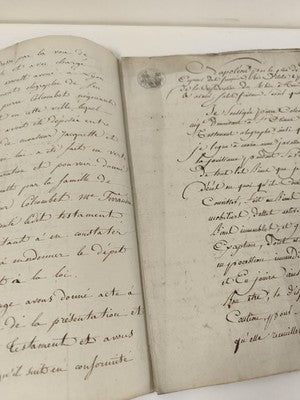 Lettre manuscrite administrative 1814, greffe civil Saint-Étienne