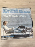 Vinyle 45T vintage Art Garfunkel What A Wonderful World CBS pochette d'époque