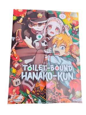 Poster manga Toilet Bound Hanako Kun anime couleurs vives personnages principaux