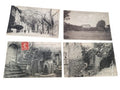 Lot 4 cartes postales anciennes Entrecasteaux Var noir et blanc village