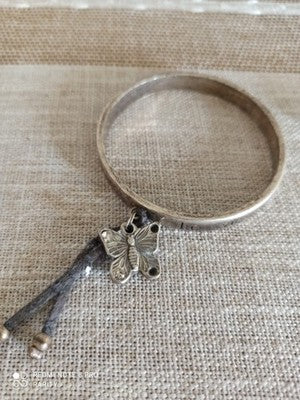 Bracelet vintage papillon finition argentée années 90 – La Vie C'est Du Bonheur