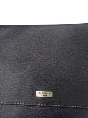 Sac à main Baboune Paris cuir noir, besace élégante bandoulière femme