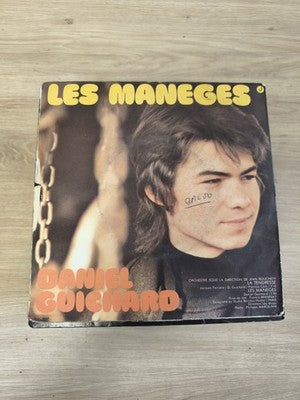 Vinyle 45 tours vintage Daniel Guichard Les Manèges pochette d'origine
