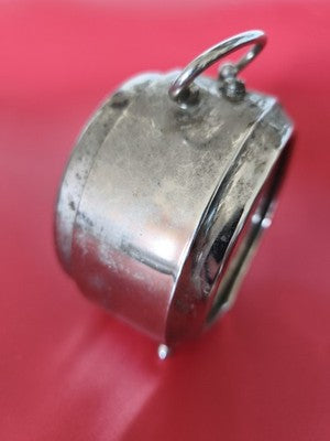 Grand réveil Jaz classic acier chromé 1920 horloge mécanique design rétro