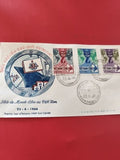 Ancienne enveloppe FDC Vietnam 1966 timbres colorés Aide du Monde Libre