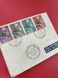 Ancienne enveloppe timbrée Vietnam 1959 oblitérée pour collection philatélie