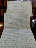 Lettre manuscrite ancienne 1949 avec enveloppe postale vintage Italie Josie