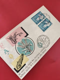 Ancienne enveloppe timbrée FAO oblitérée, illustration céréales, collection phil