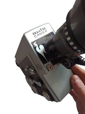 Caméra film Camex vintage ancienne, objectif réglable, rétro années 60