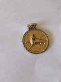 Ancienne médaille religieuse catholique vintage, petit pendentif rétro collectio