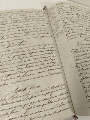 Lettre manuscrite administrative 1814 XIXe, papier timbré fiscal France