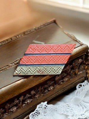 Insigne Calot Armée de Terre vintage losange rouge doré grade militaire