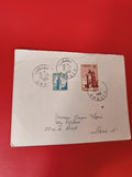 Ancienne lettre vintage 1960 timbres oblitérés Maroc cachet Chefchaouen philatél