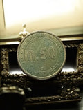 Jeton casino vintage métal 0,50 Aix-en-Provence accessoire ancien