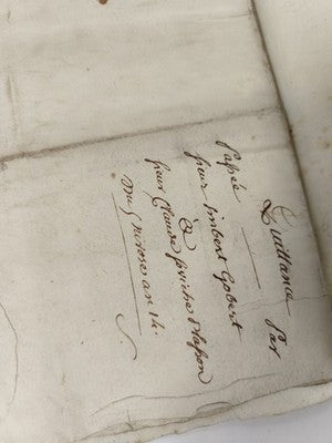 Lettre manuscrite administrative 1813, papier timbré XIXe, cachet fiscal 75 c